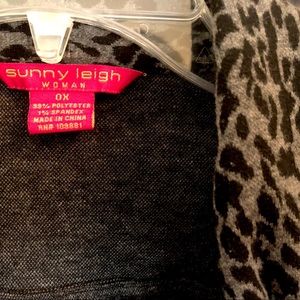Sunny Leigh Jackets & Coats - Sunny Lee Grey Leopard Print Jacket Sunny Leigh Jackets & Coats - Sunny Lee Grey Leopard Print Jacket